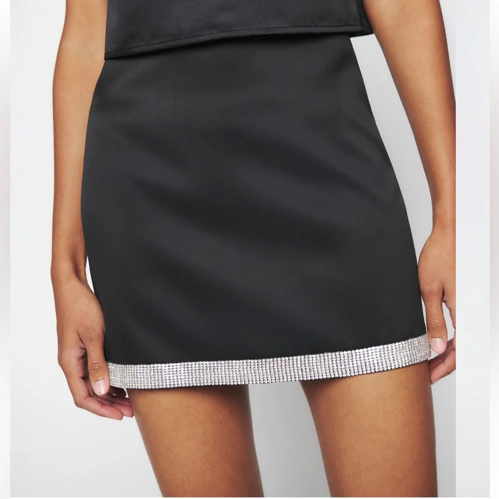 Reformation Tatiana Satin Skirt *NWOT*